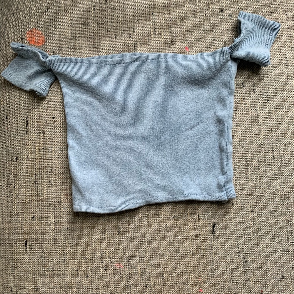 off the shoulder crop top